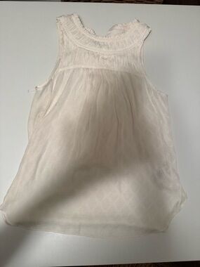 Maeve White Textured Blouse